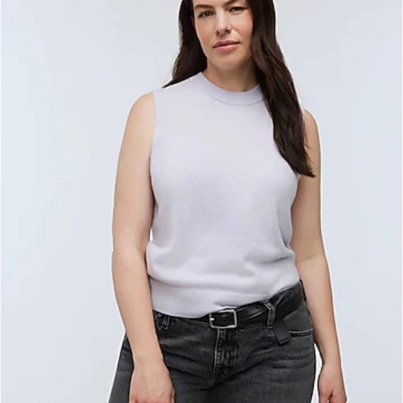 Madewell (Re)sponsible 100% Cashmere Crewneck Sweater Vest Size Small - Picture 3 of 6